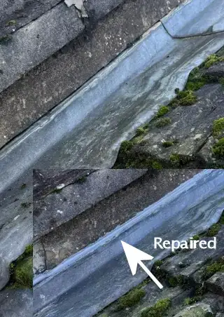 lead flashing leaking